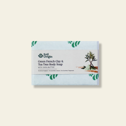 Soil Origin: Green French Clay & Tea Tree Body Soap 100gm