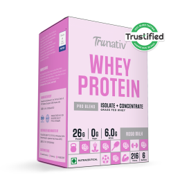 TruNativ: Pro Blend Whey Protein  Rose Milk  216gm