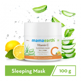 Mamaearth: Vitamin C Sleeping Mask, Night Cream For Women, for Skin Illumination - 100g