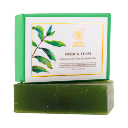 Urvi Naturals: Urvi Naturals Neem Tulsi Soap - 100gm