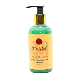 TVAM: Patchouli Vetiver Cedarwood Shower Gel-200 ml