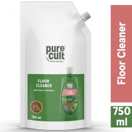 PureCult: Floor Cleaner with Geranium and Lavender Essential Oils - 750 ml