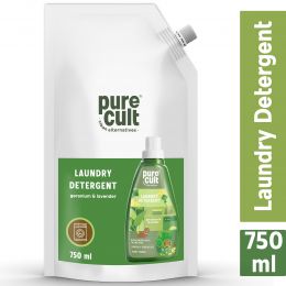 PureCult: Liquid Laundry Detergent with Geranium & Lavender Essential Oils - 750 ml
