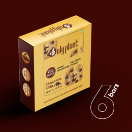 Only plant: Choclate Chip Cookie Protein Bar - 460 gm (Pack of 6)