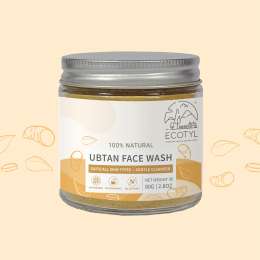 Ecotyl: Ubtan Face Wash Powder | 100% Natural Gentle Cleanser | 80gm