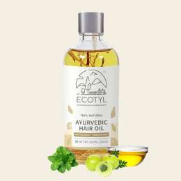 Ecotyl: Ayurvedic Hair Oil | Infused with 10+ Herbs | For Hair Fall Control & Hair Growth | 100ml
