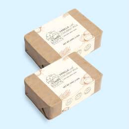 Ecotyl: Coconut Milk Soap with Vanilla | 100% Natural| Set of 2 