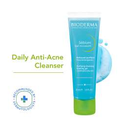 Bioderma: Sebium Face And Body Wash Moussant Purifying Cleansing Gel, 45ml