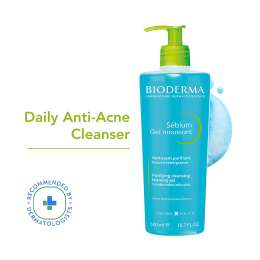 Bioderma: Sebium Face And Body Wash Moussant Purifying Cleansing Gel, 500ml