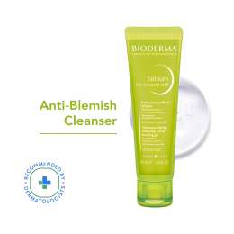 Bioderma: Sebium Gel Moussant Actif Cleanser with Salicylic & GlycolicAcidforAcneProne,OilySkin  45ml