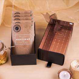 Kokomae: 5-Bar Hamper: Gifted in an elegant box with Diwali Packaging.