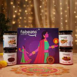 Fabeato: Premium Special Dry Fruits Gift Box for Festival Almonds, Cashews, Pista, Trial Mix