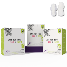 Saathi: Bamboo Sanitary Pads - Compostable | All-Day Protection  Pack of 12 X 3 - 36 Pads (18 XL + 18 ON)