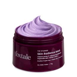 Foxtale: De-Tan Skin Radiance Mask, With Lactic Acid, Brazilian Purple Clay & Kaolin Clay   75ml