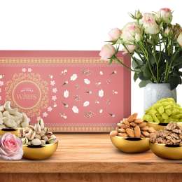 Nutraj: Wishes Roseate Delight   1000gm Diwali Gift Box