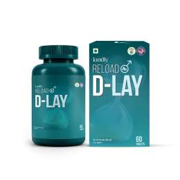 Kindly Health: Reload D-Lay  Vitality & Prolong Release Tablets | 60 Count | Supplements for Men 