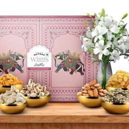 Nutraj: Wishes Double Delight    1000gm Diwali Gift Box