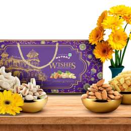 Nutraj: Wishes Floral Majesty    600gm Diwali Gift Box