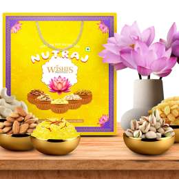 Nutraj: Wishes Scared Lotus Bliss   500gm Diwali Gift Box