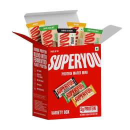 SuperYou: Assorted Protein Wafer Mini Bars   Pack Of 10