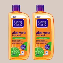 Clean & Clear: Aloe Vera Face Wash  240ml Pack of 2
