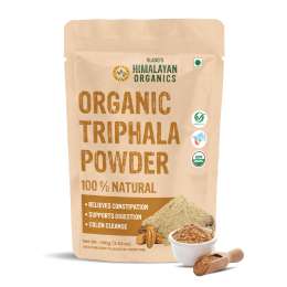 Vlado's Himalayan Organics:  Triphala Powder - 100 GM | Triphala Churna For Gut, Immune & Intestinal Health | Colon & Digestion, For Balanced Bowel & Gut Health, Contains Bioactives and Antioxidants, GMP & NPOP Certified Organic I Helps Relieve Constipation | Herbal Supplement | Qui