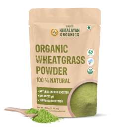 Vlado's Himalayan Organics:  100% Natural Organic Wheatgrass Powder | USDA Certified I Wheat Grass Powder | Organic Wheatgrass Juice | Ayurvedic Support For Natural Detox | Immunity Booster | Herbal Supplement - 100g