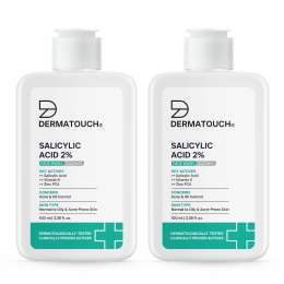 Dermatouch: Dermatouch Salicylic Acid 2% Face Wash | For Acne & Oil Control | Suitable To All Skin Types | For Both Men & Women | 100ml  Pack Of 2