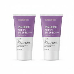 Dermatouch: Dermatouch Hyaluronic Acid 1% Spf 50 Pa++++ Sunscreen Gel - 30gm  Pack Of 2