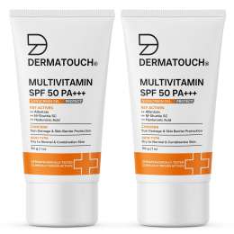 Dermatouch: Dermatouch Multivitamin Spf 50 Pa+++ Sunscreen Gel - 30gm  Pack Of 2