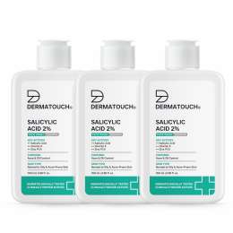 Dermatouch: Dermatouch Salicylic Acid 2% Face Wash | For Acne & Oil Control | Suitable To All Skin Types | For Both Men & Women | 100ml  Pack Of 3