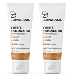Dermatouch: Dermatouch Bye Bye Pigmentation Face Wash || Anti Pigmentation For Women/Men With Niacinamide, Kojic Acid, & Glutathione | 70gm  Pack Of 2