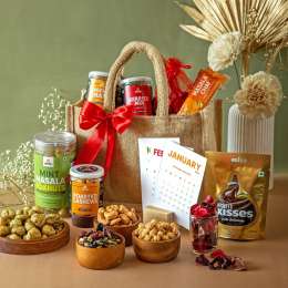 Omay Foods: Omay Foods The Good Vibes New Years Jute Bag   900gm