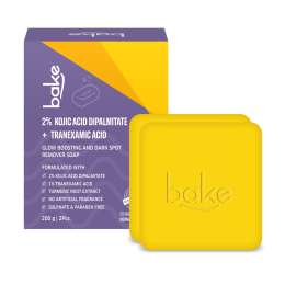 Bake Cosmetics: BAKE 2% Kojic Acid Soap-Turmeric Brightening Bar, Corrects Discoloration & Boosts Glow for Dark Spots & Uneven Tone-Pack of 2 (100g x 2) 