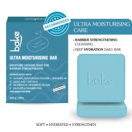 Bake Cosmetics: Ultra Moisturizing Lactic Acid + Oat Milk Soap Deep Hydration, Dryness Relief & Skin Barrier Repair | 48H Moisture Lock | Pack of 2 (100g x 2)
