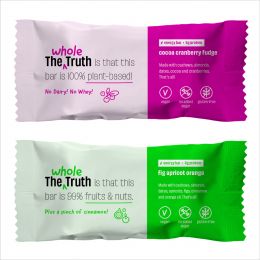The Whole Truth: Energy Bars - Fruity Patootie (3 Fig, Apricot and Orange, 3 Cocoa Cranberry Fudge) - Pack of 6 (6 x 40g)