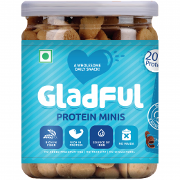 Gladful: Chocolatey Protein mini cookies for kids and families Cookies - 150 gm