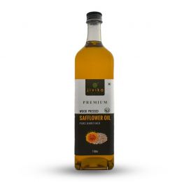 jivika naturals: Safflower Oil Wood Pressed - Cold Pressed Oils - 1 L