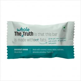 The Whole Truth: Protein Bars - Coconut Cocoa - Pack of 6 (6 X 52G) - No Added Sugar - All Natural