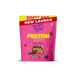 Yogabar: Enrobed Bar Protein Minis - Coffee Crush 20gm Pouch 140gm Pack of 7