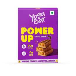 Yogabar: Enrobed Bars - Coffee Power Up Protein Bars 20gm, Pack of 5