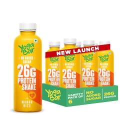 Yogabar: Protein Shake 26g Mango Rizz 250ml Pack of 6