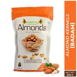Ambrosia: Premium Almond Kernels Pack of 2x250gm
