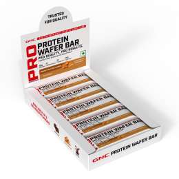 GNC: Pro Performance Protein Wafer Bar | Peanut Butter | 10g Pure Whey | 40gm Pack of 10