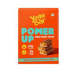 Yogabar: Enrobed Bars - Chocolate 20g Power Up Protein Bars Pack of 5