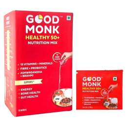 Good Monk: Healthy 50+ Nutrition Mix : Clinically Designed to Improve Energy, Bone & Gut Health | 15 Sachets