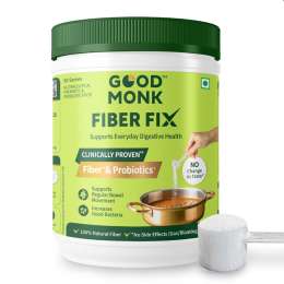 Good Monk: Fiber Fix  Supports Everyday Digestive Health | 50 Serves For Kids (Age 2+) & Adults