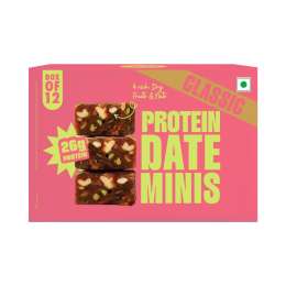 Yogabar: Date Minis Plain  240gm  Pack of 12 