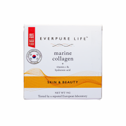 EVERPURE LIFE: Marine Collagen + Skin & Beauty + Vitamin C & Hyaluronic Acid 75gm