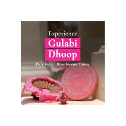 Boond Fragrances: Gulabi Dhoop - Pure Indian Rose Incense Cones |Pack of 25 incense cones